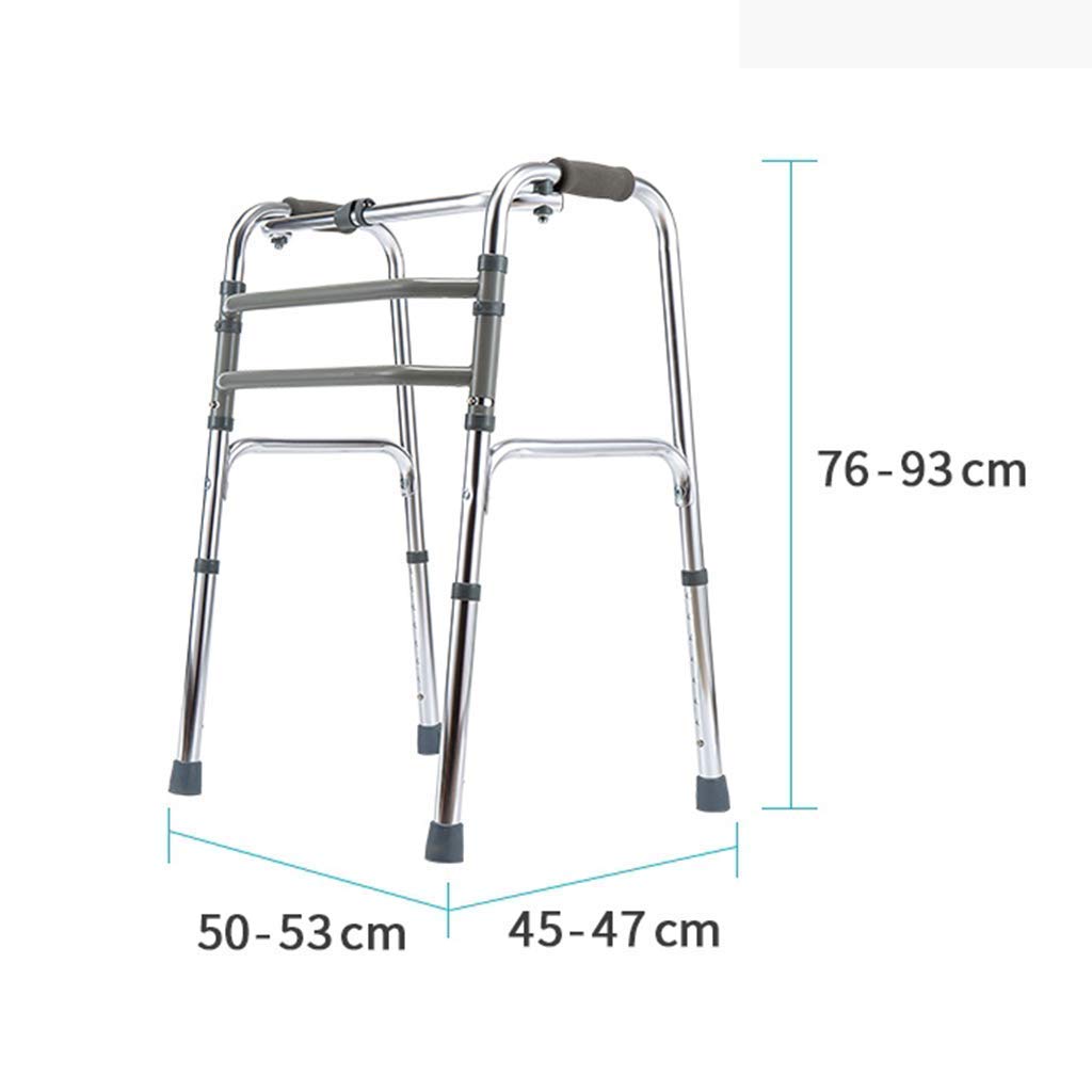 Andador Plegable. El Andador es Ligero y Plegable. Andador de aleación de Aluminio con Altura Ajustable, Plegable (sin Ruedas).