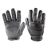 OBRAMO Schnittschutz Handschuhe SEK1 für Polizei Security Einsatz, Schwarz, L
