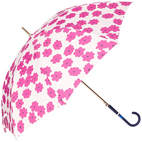 [アクアスハック] 超はっ水 大花柄 長傘 傘 グラスファイバー レディース 婦人 パープル 日本 60㎝ (日本サイズM相当)