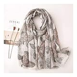 enviar flores madrid Materiaal: algodón y lino zheyuan Mujer DE Verano Mujer DE ALDODILLO Flor Flor Beach Hijab MANTILLOS Y ENVÍOS Femeninos DISEÑADOR Bandana