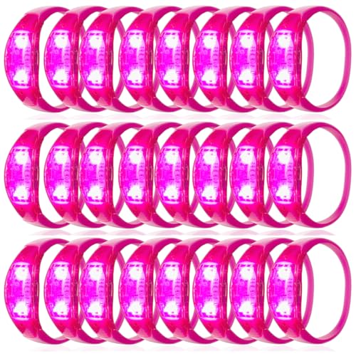 LED Bracelets Set of 100 – Sound Activated Light Up