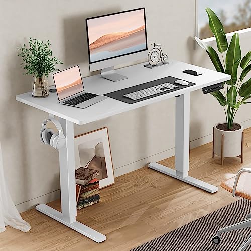 image for SMUG Standing Desk, Adjustable Height Electric Sit Stand Up Down Compu