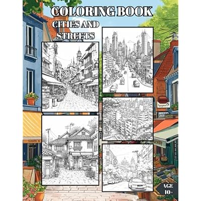 Coloring Book Cities and Streets