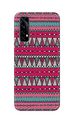 Image of Printed Hard Back Cover Case for Realme Narzo 20 Pro | Realme 7 | Realme Narzo 30 4G Back Cover (Geometric Vintage Pattern) -1803