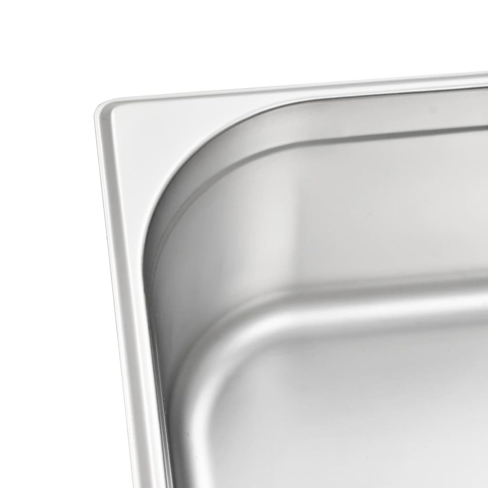 Homgoday Gastronorm - Contenedores de acero inoxidable, 2 unidades, GN 1/1, 150 mm, decoración de muebles de interior para salón, oficina o dormitorio