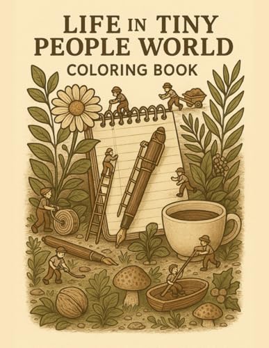 Life in a Tiny People World Coloring Book