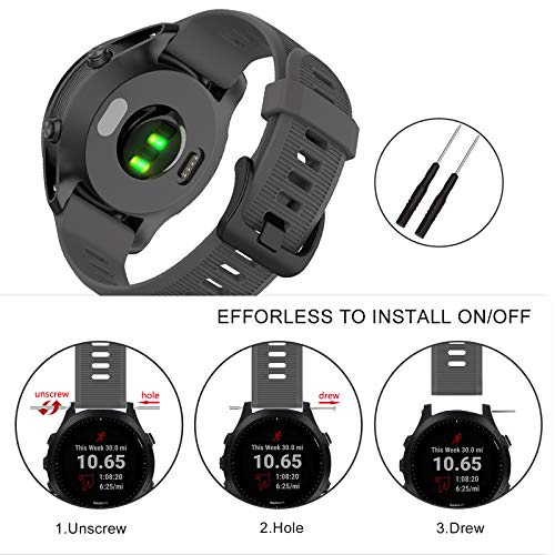 Correa de silicona para Garmin Forerunner 22 mm miniatura 5