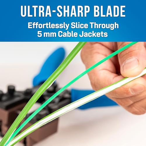Corte limpio de cable DAC de 5 mm con alicates Jonard Tools CSP-D5 4