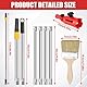 Mehrwinkel Pinsel Verlängerung,Multi Angle Paint Brush Extende,Farbroller Teleskopstange,Einziehbare Farbroller Verlängerungsstange für Hohe Decken Wände Zier Und Eckenanstrichwerkzeug
