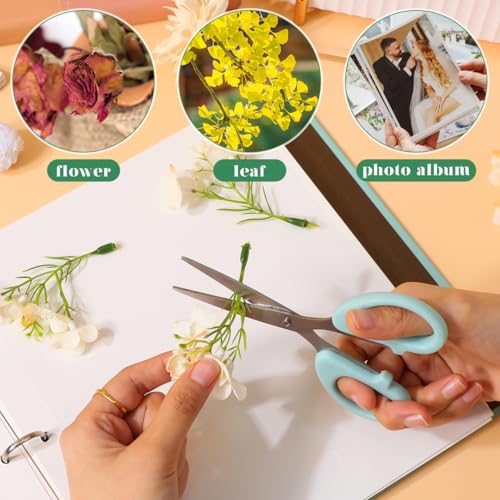 Libro prensa de flores COHEALI, álbum adhesivo para scrapbooking 23,5 x 22,7 cm, libro para preservación floral, almacenamiento de flores secas, proyectos de arte botánico y libro de visitas para bodas miniatura 3