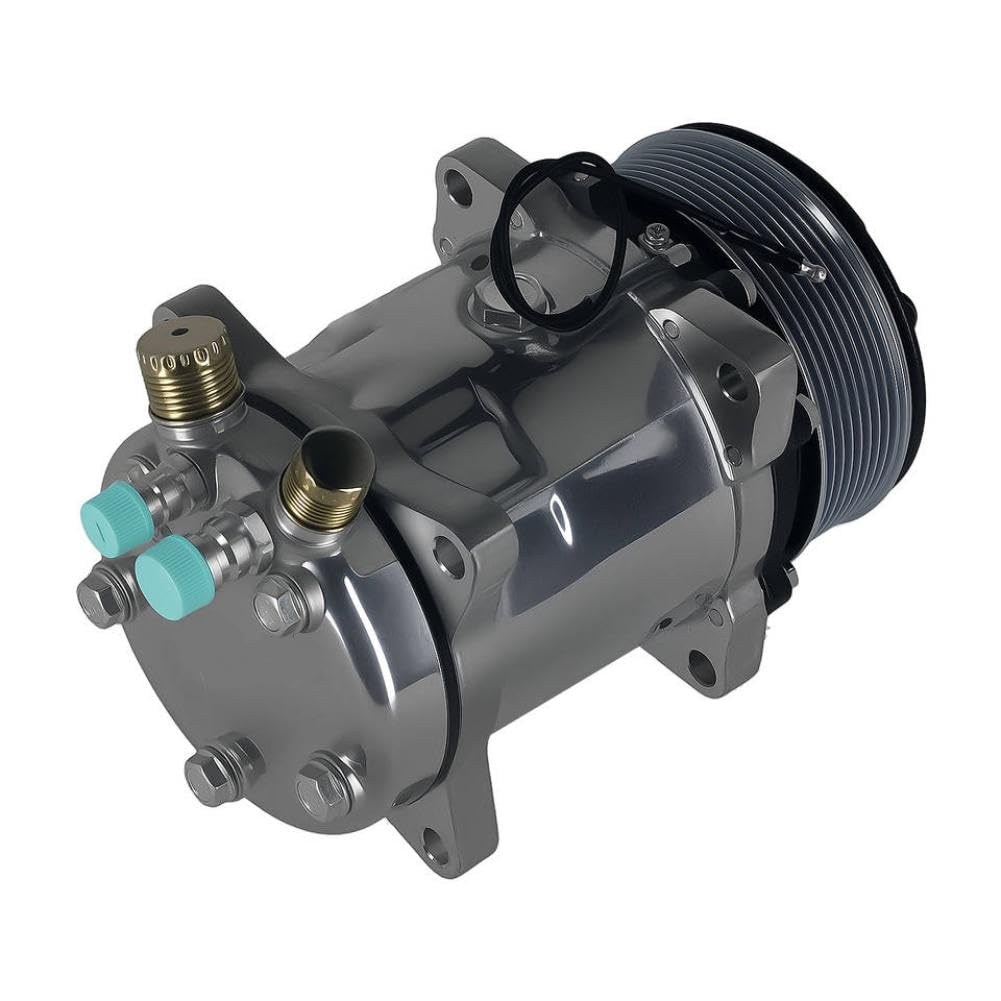 A C Air Conditioning Compressor Serpentine Belt Sliver 8 Groove Compatible with Sanden 508