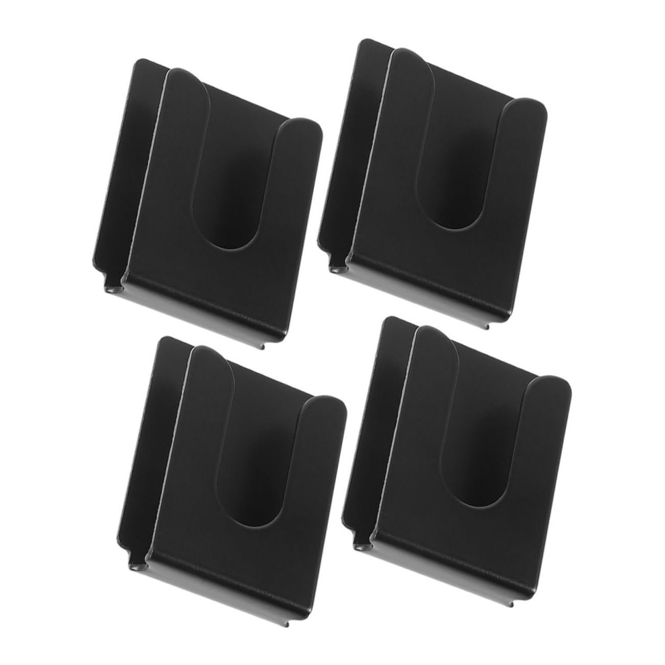 YARNOW 4pcs Metal Microphone Holder Durable Car Microphone Mount with Back Support Secure Installation for Vehicle Home Office Compatible with Cb Radio Mic