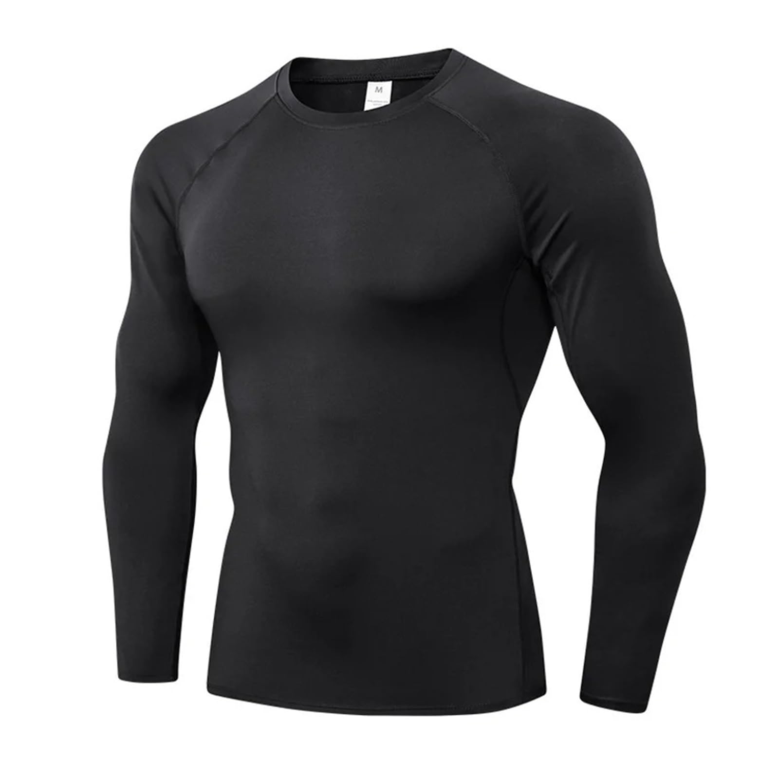 Camisas de compresión for Hombre, Camiseta Manga Larga for Entrenamiento, Gimnasio, Camisetas for Correr, Deportivas Capa Base Deportiva Fresca y Seca