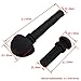 Yibuy Black Wood String Tuning Pegs & End Replacement for 1/2 Size Violin Fiddle