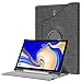 Produktbild Fintie Hülle für Samsung Galaxy Tab S4 T830 / T835 (10,5 Zoll) 2018 Tablet-PC - 360 Grad Rotierend Schutzhülle Cover Case mit Auto Schlaf/Wach Funktion und eingebautem S Pen Halter, Stoff dunkelgrau