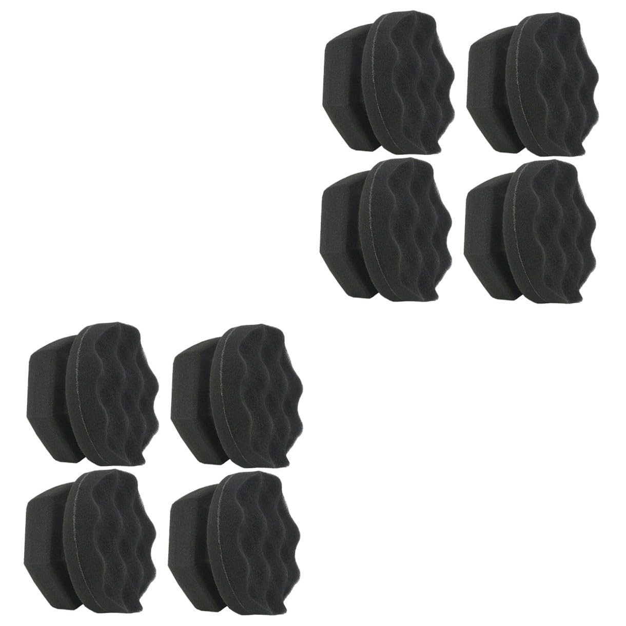 Gatuida 8pezzi Spugne Per Lucidatura e Cera Auto Da Design Facile Da Impugnare Per Lucidare Pneumatici e Interni Auto Alta Densità Riutilizzabili e Assorbenti