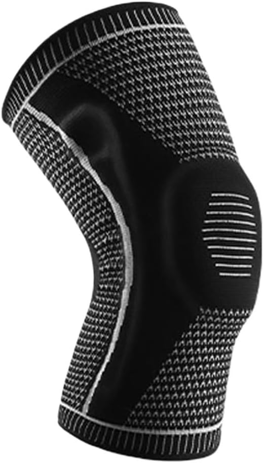 1 Pair Kneepad Knee Support Protector Compression Sleeve Silicone Spring Knee Pads for Basketball Running Sport Kneepad(E,M)