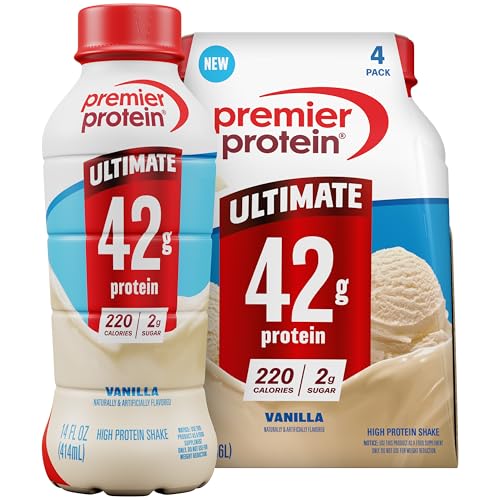 Image of Premier Protein ULTIMATE 42g High Protein Shake, Vanilla, 4 Pack