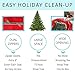 Christmas Tree Storage Bag - Large Tote Fits 7.5 ft Artificial Fake Tree - Modern Holiday Storage for Seasonal Garlands and Fully Disassembled Xmas Trees