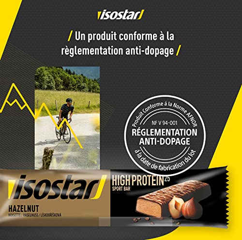 Isostar - Barre High Protein 25 - Barre Énergétique Riche en Protéines - Saveur : Noisette - Poids : 35 g - 185170 – Image 4