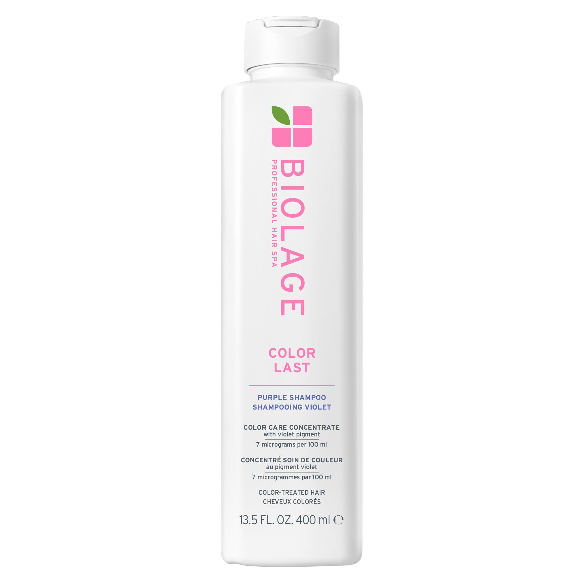 Biolage Color Last Purple Shampoo - pH Balancing Shampoo for Color-Treated Blonde Hair, Neutralizes Brass & Unwanted Warm Tones, Violet Pigments, Vegan, Paraben-Free, Packaging May Vary