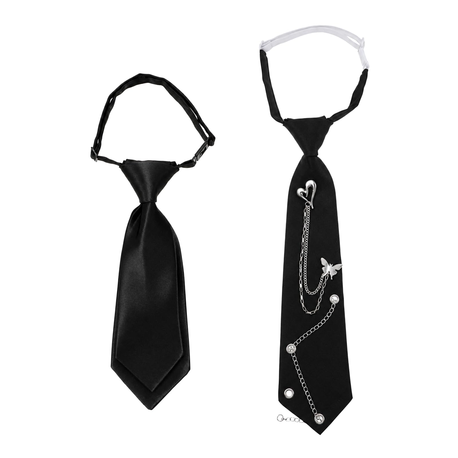 Tucnoeu Bow Tie for Women - 2Pcs Women's Bow Ties,Pre-tied Adjustable Bowties