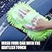Acellegic 3 Pack Chenille Premium Scratch-Free Microfiber Wash Mitt Car Wash Sponges, Non-Scratch Car Cleaning Sponge Mitts, Ultra-Soft Glove, Swirl-Free Finish, Safe for Trucks, Suvs(Lime Green)