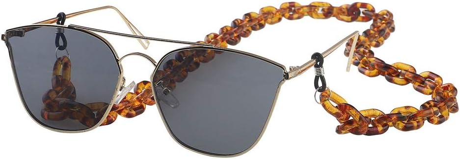 眼鏡 ストラップ ネックレス チェーン ユニセックスメガネチェーンアクリルプラスチックメガネチェーンシンプルなレトロなメガネチェーン