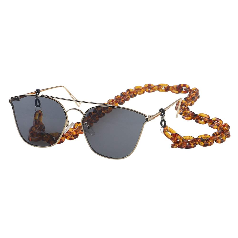 Sonnenbrillen-Kette, Brillenband, Weibliche Anti-Rutsch-Ketten Verlorene Brillenkette mit Kunststoffhalter
