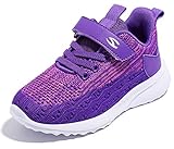 Gaatpot Unisex-Kinder Jungen Sneaker Kinder Sportschuhe Madchen Atmungsaktiv Outdoor Turnschuhe Freizeit Klettverschluss Schuhe Violett 30 EU