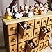 Juegoal Nativity Advent Calendar, Countdown to Christmas Advent Calendar with 24 Pieces Figures & 24 Drawers, Christian Religious Stocking Stuffers Presents Party Favors Gifts for All Ages Boys Girls