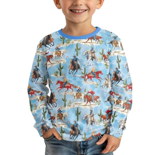 Image of Uourmeti Long Sleeve Tops for Boys Graphic T Shirts Teen Girls Active Pullover Tees
