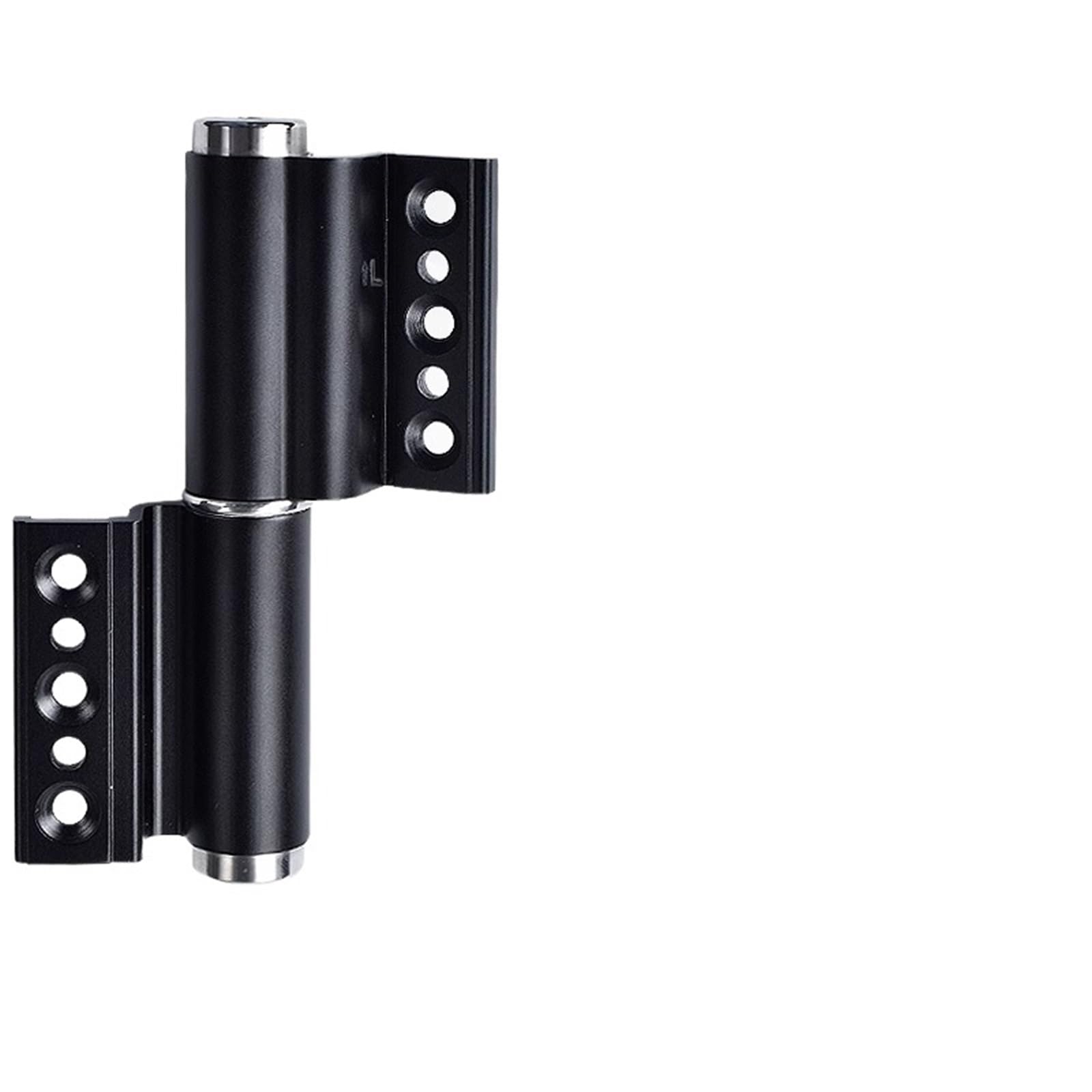 Thermal Break Aluminum Hydraulic Buffer Hinge Silent Damping Automatic Door Closer Auto Rebound Closing(Hydraulic Adjustable)