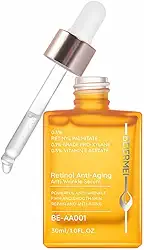 Serum Retinol Anti-Aging Anti-Wrinkle Serum, com 0.3% Retinyl Palmitate, 0.1% Pro-Xylane, 0.5% Vitamina E Acetato, 30ml