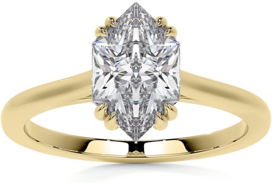 1CT-3CT Dutch Marquise Cut Moissanite Engagement Ring for Women Solitaire Anniversary Handmade Ring, Promise Gifts for Her