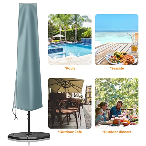 image for OKPOW Umbrella Cover 420D Oxford Fabric Patio Umbrella Covers Waterpro