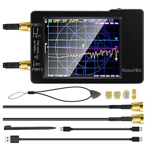 【Upgraded】AURSINC Vector Network Analyzer 10KHz -1.5GHz HF VHF UHF Antenna Analyzer Measuring S Parameters, Voltage Standing Wave Ratio, Phase, Delay, Smith Chart(Latest Version REV3.4)