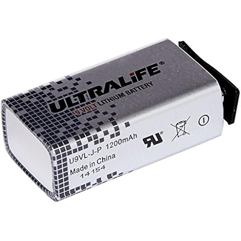 Ultralife Lithium Battery 9 Volt/E-Block / U9VL / U9VL-J / 1200 mAh/Value Set of 10 Cover