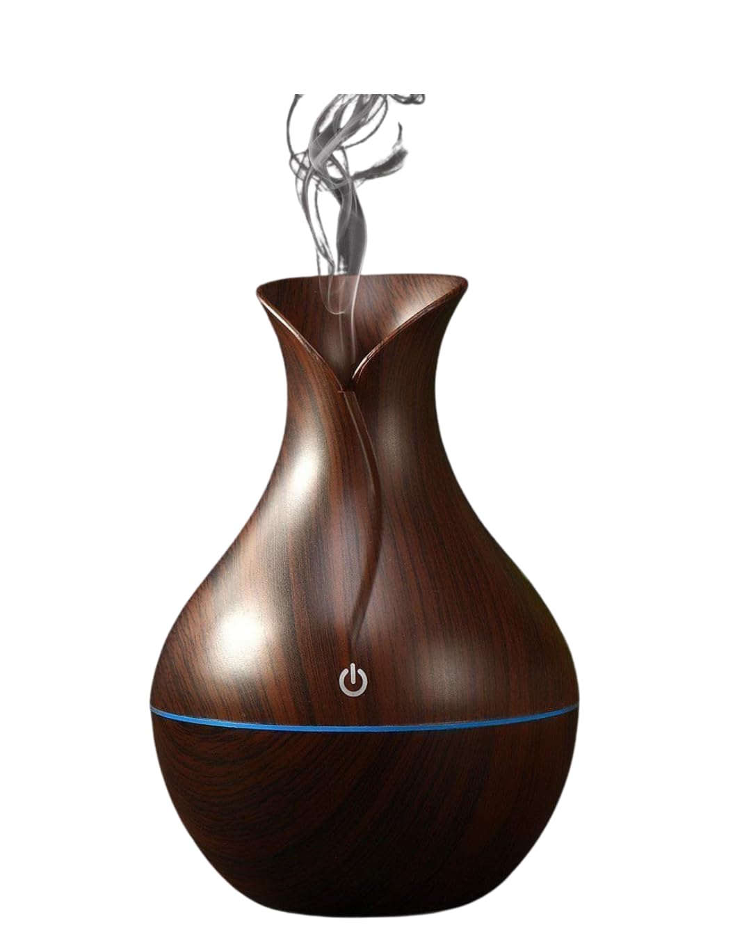 wooden humidifier pot shape mist air diffuser essential oil diffuser | aromatherapy humidifier with 7-color light | small home (1)