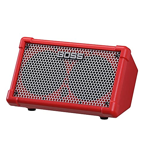 BOSS CUBE Street II tragbarer Verstärker für Straßenkünstler | CUBE-ST2 | Nächste Generation des Bestsellers der Roland Cube Serie, jetzt unter dem Markennamen BOSS | Rot