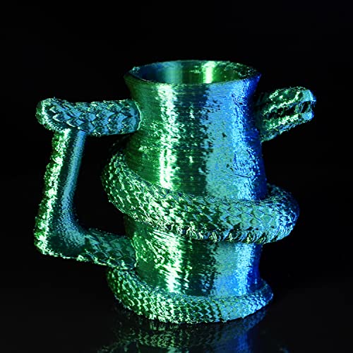 Image of Gratkit Silk Dual Color PLA Filament, Coextrusion PLA Filament 1.75mm, + /-0.03mm, 1KG /Roll, Silk PLA Blue & Green