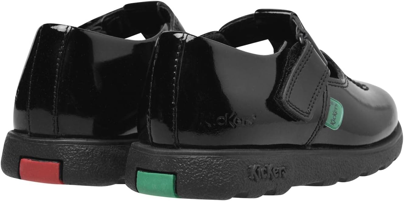 Kickers Fragma T-Bar Infants Shoes Black