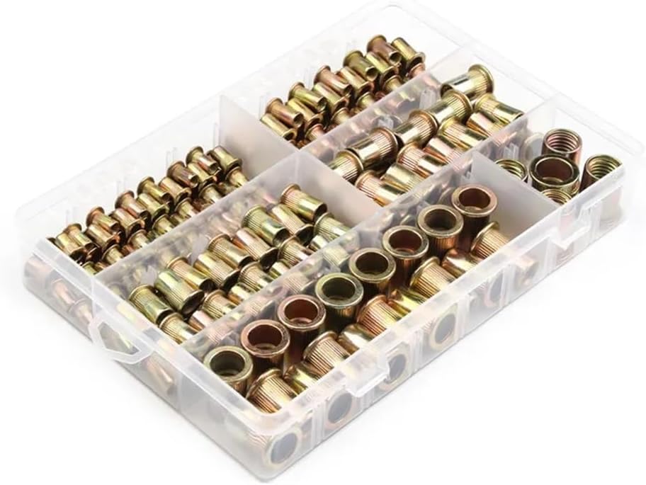 Versatile Rivet Accessories Blind Rivets Waterproof Aluminum Rivets Closed End Rivets Various Sizes And Kits Ideal For DIY Automotive And Furniture Repairs And Wood And Leather Crafts Fasteners(100PCS
