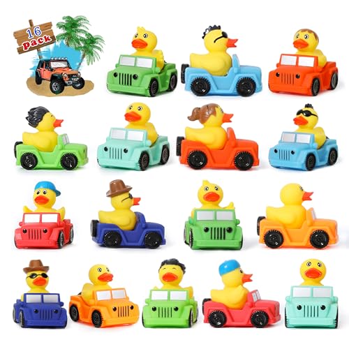 XY-WQ 16 Pack Rubber Duck for Jeeps Ducking - 3