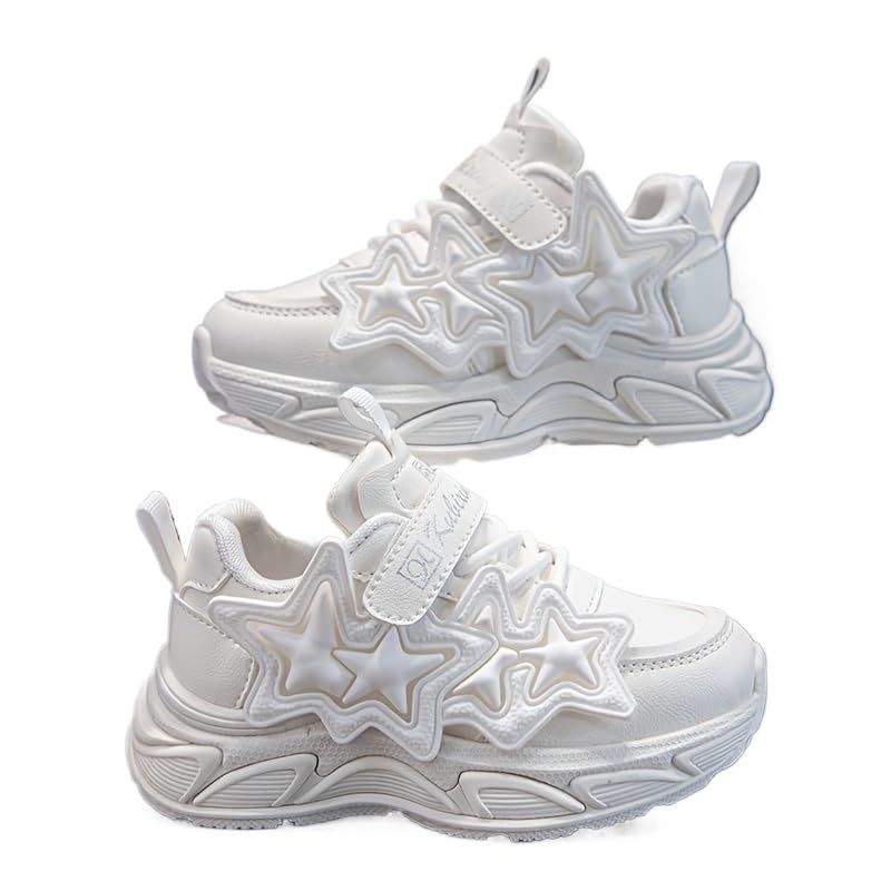 Cute Star Mesh Low Top Sneakers for Girls: Breathable Running Shoes for All Seasons