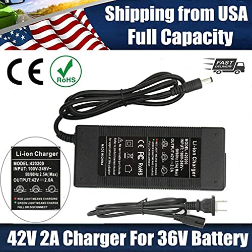 36v 2a Batterijlader Adapter Voeding Output 42v 2a Power-adapter Snel Voor Elektrische Fiets Fiets Scooter Lithium Li… - Afbeelding 4
