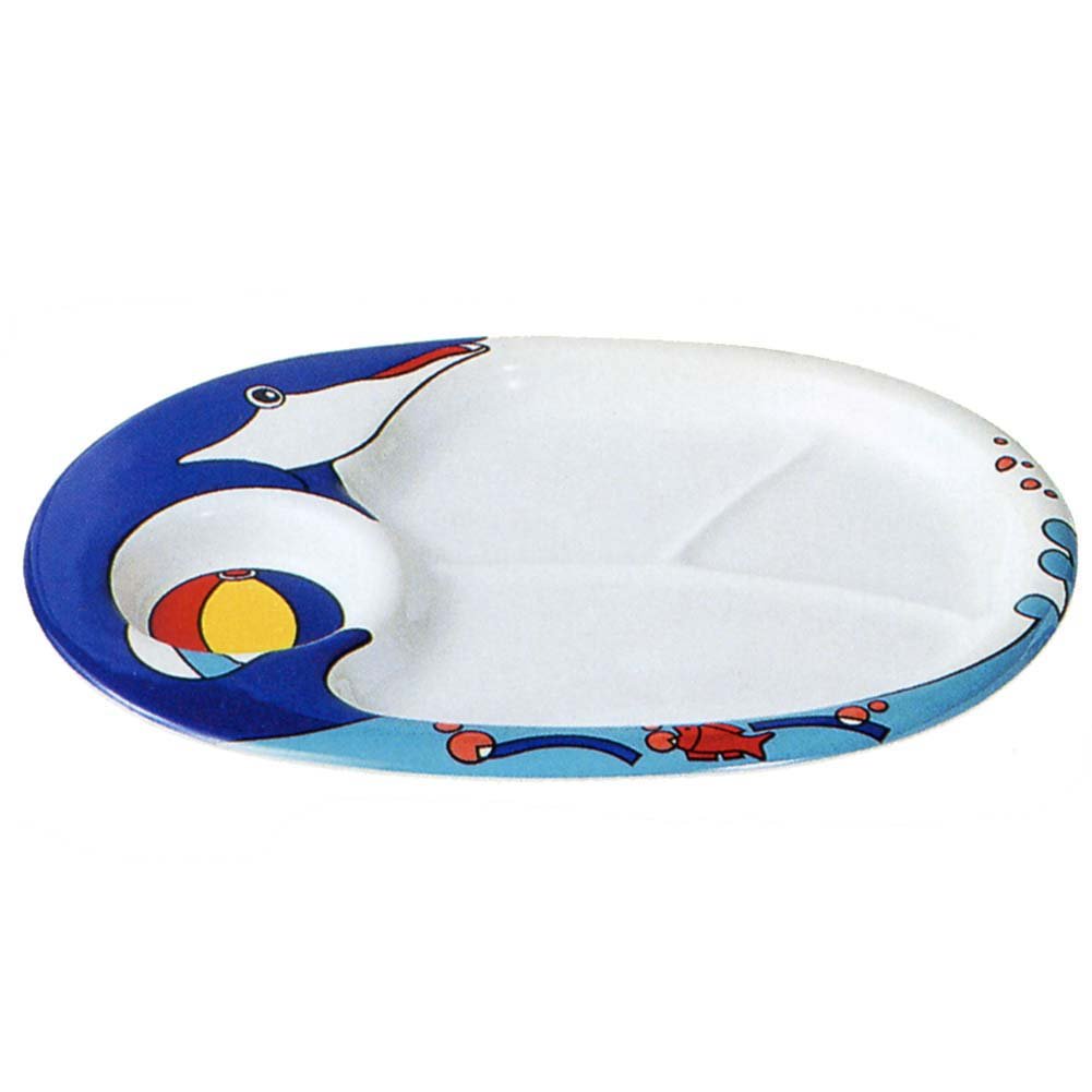 Amazon｜エンテック(Entec) お子様ランチ皿 イルカ L-1｜子ども