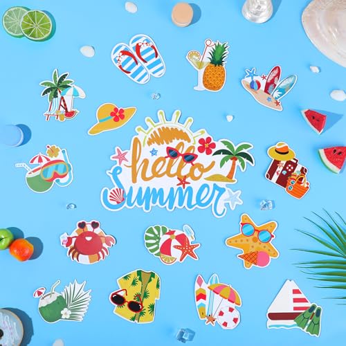 15 imanes decorativos de verano para puertas miniatura 6