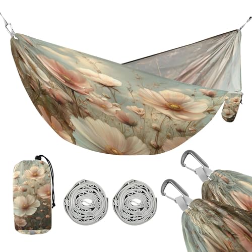 ATTX Floral Landscapes Camping Hammock - Lightweight & Portable Hammocks, Heavy Duty 330lbs Capacity for Indoor, Hiking, Backpacking, Travel, Backyard, Beach#15