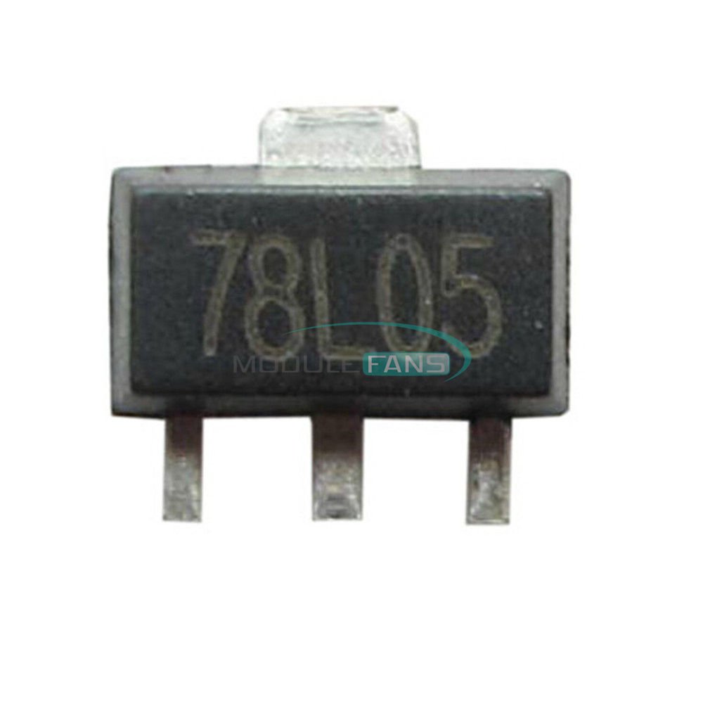 Generic 20PCS 78L05 L78L05 7805 Voltage Regulator 5V 100mA SOT89 SMD M